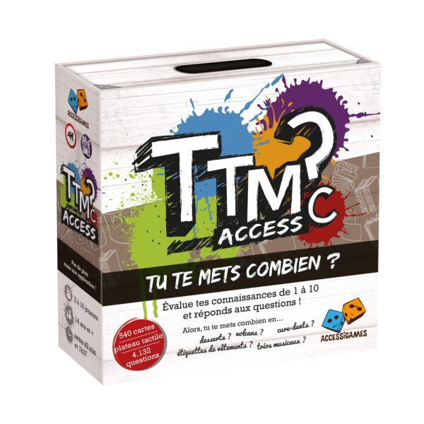Boîte du jeu TTMC Access – Tu Te Mets Combien ?